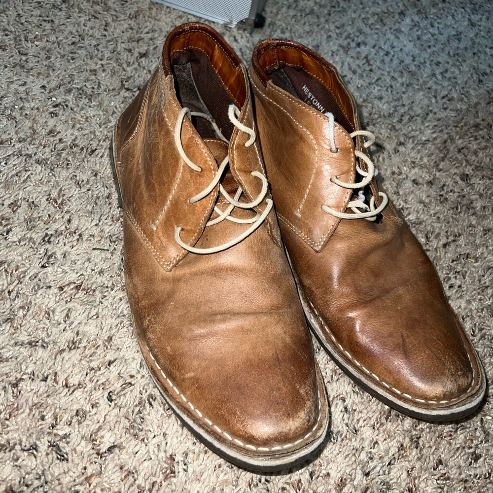 Brown leather Steve Maddens